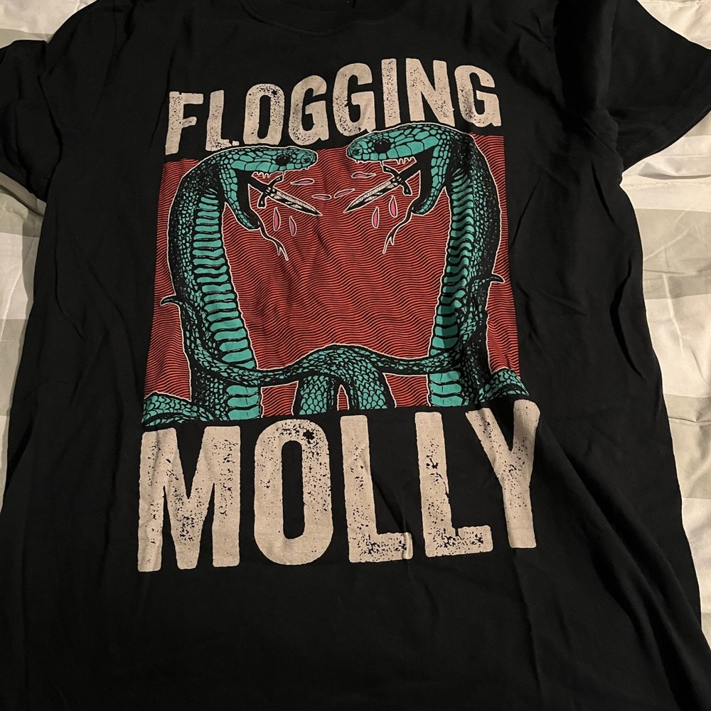 Flogging Molly Black Graphic T-Shirt